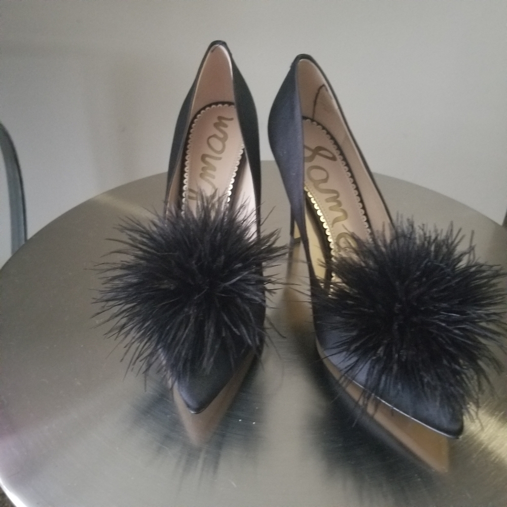 Sam Edelman Haide Black Satin Pump
